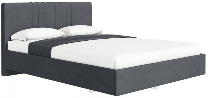 Кровать с латами Соло 140*200, Графит