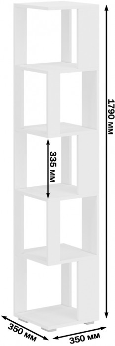 Стеллаж СВК 3 шт., графит/белый