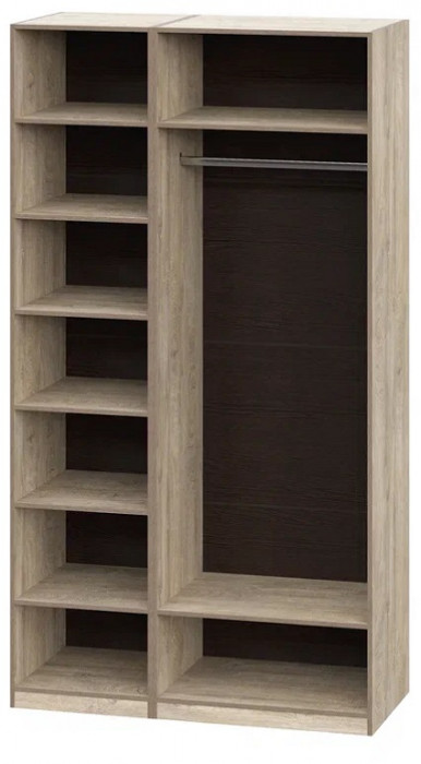 Шкаф без фасадов Этна 1.25 м. Комплект 2