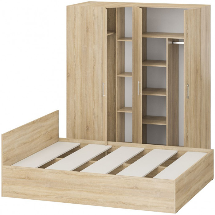 Спальня Стандарт 2-1600, дуб сонома