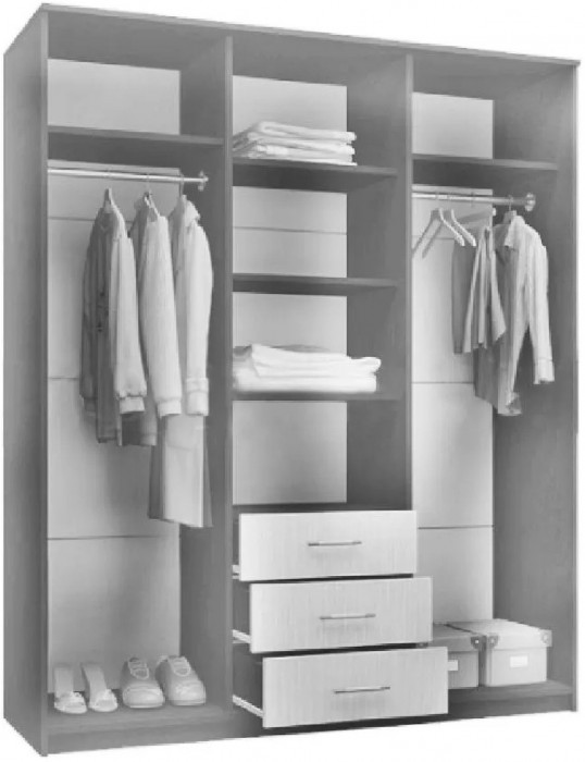 Шкаф-купе Маэстро (Сандал светлый)