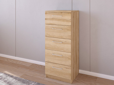 Комод 02/23 45х40х110 Эвок Прибрежный/Эвок прибрежный