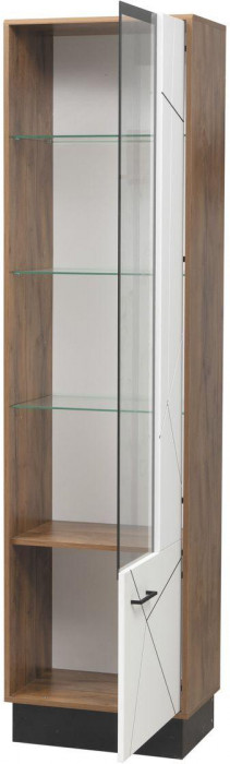 Шкаф-пенал Гамма 54.01-01 Правый Таксония/Белый