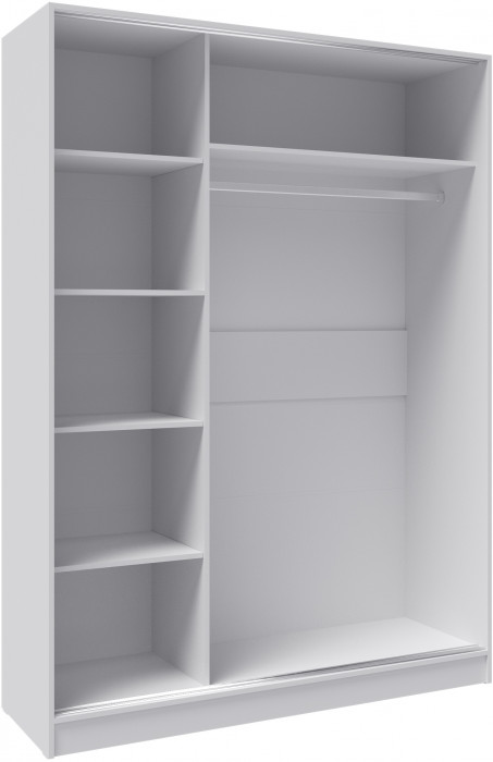 Шкаф-купе Стиль-2 1400, Дуб крафт серый/Дуб крафт белый