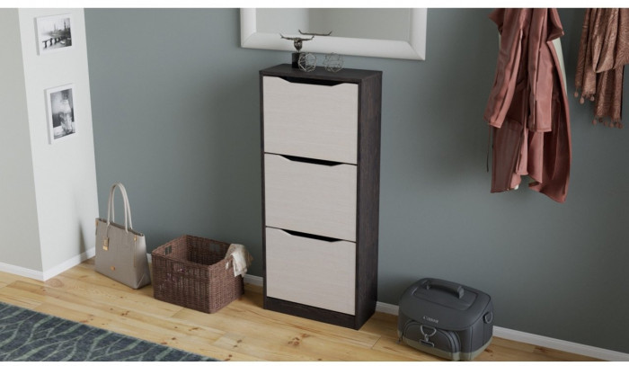 Тетра Тумба для обуви Тип 1 (Венге Цаво/Дуб Белфорд)