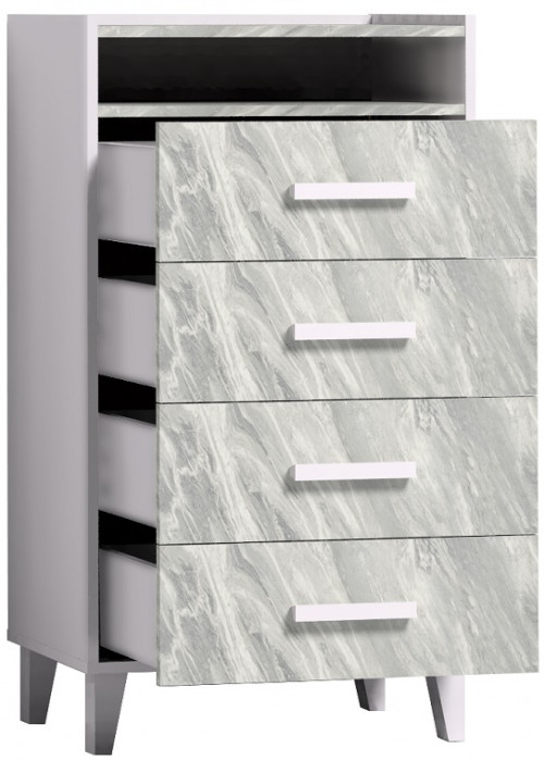 Комод высокий Айрис 45, статуарио