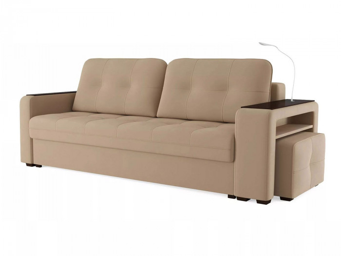 Диван Smart 4 пуф справа Б3-3Т-Б4 СК Велюр Velutto 05