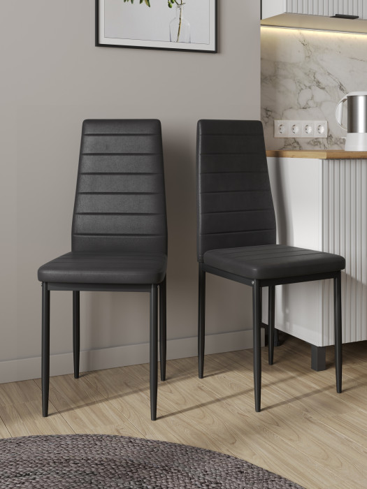 Два стула Мебель--24 A-117, чёрный