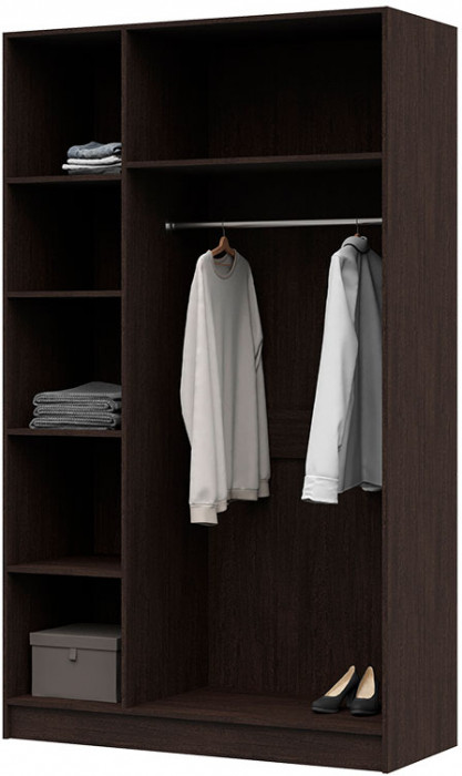 ШК 553 Бася ЛДСП шкаф 3-х ств. венге/белфорт