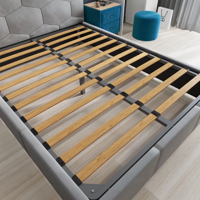 Манука Кровать интерьерная 160 мятный, ортопед