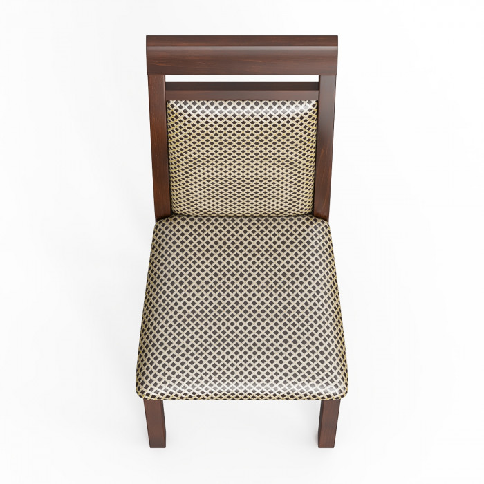 Стул Мебель--24 разборный Гольф-12, цвет орех, обивка ткань руми 812/8, ШхГхВ 40х40х100 см., от пола до верха сиденья 47 см. (мягкая спинка)