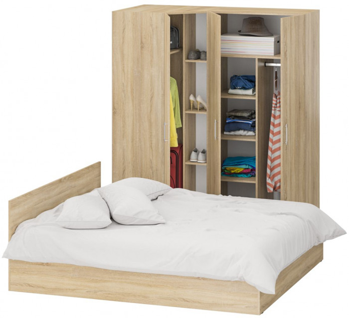 Спальня Стандарт 2-1800, дуб сонома