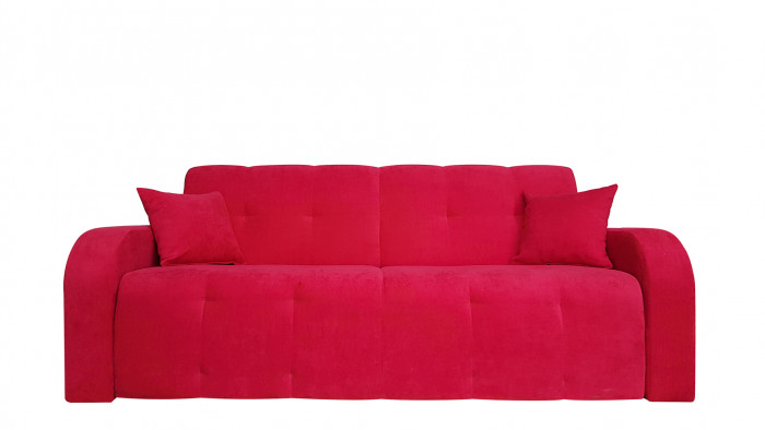 Диван-книжка Марсель, 120х190, велюр красный