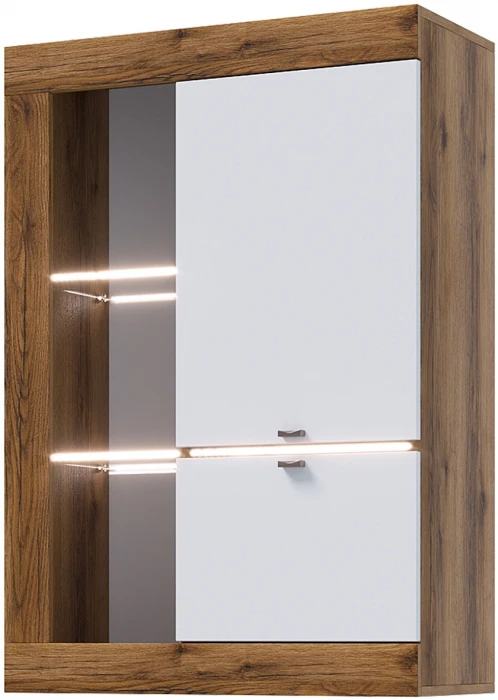 Прага Модульная Гостиная, вариант №5, Дуб Делано/Белый глянец