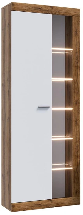 Прага Модульная Гостиная, вариант №5, Дуб Делано/Белый глянец