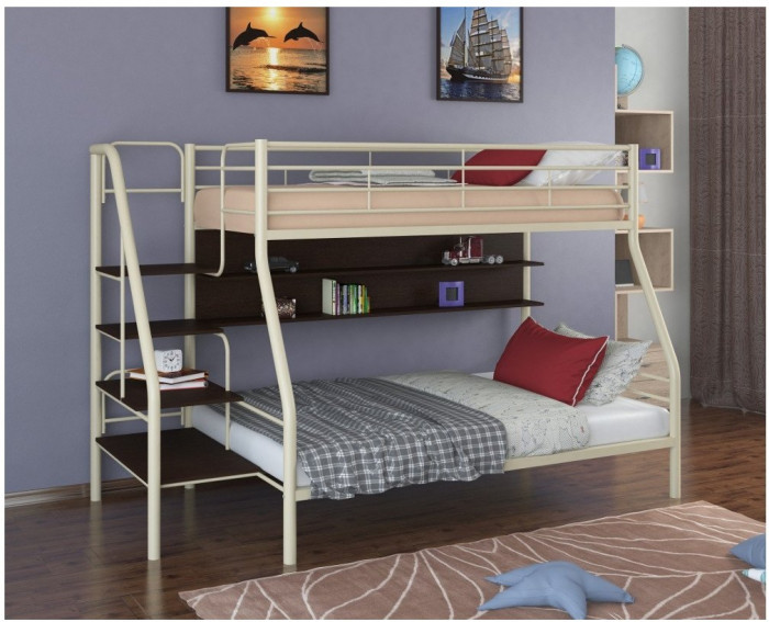 Двухъярусная кровать Толедо-1П (Слоновая кость)