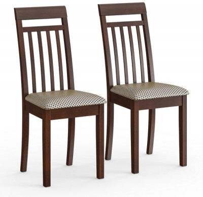 Два стула Мебель--24 Гольф-11 разборных, цвет орех, обивка ткань руми 812/8, ШхГхВ 40х40х100 см., от пола до верха сиденья 47 см.