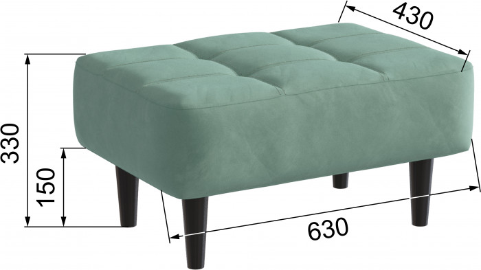 Пуф Корк мятный