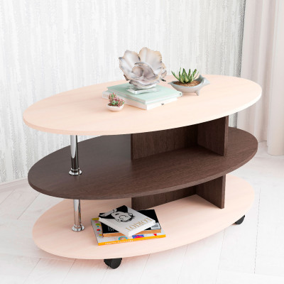 Стол Журнальный Консул-4 (1000*540*600) венге/дуб молочный