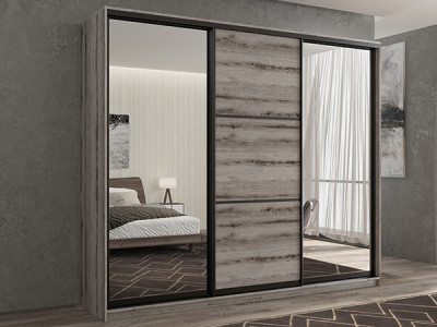 Шкаф-купе Кааппи 3 Эвок Окаменелый 270х45х230 см