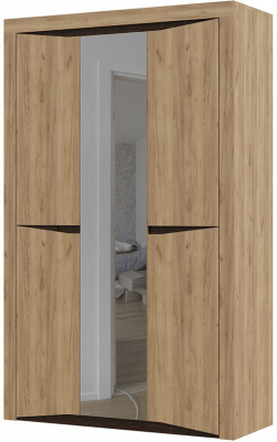 Спальня &quot;Паола&quot; ШК 702 (1376х2200х532 мм) дуб крафт золото