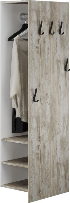 Модульная прихожая Чикаго, набор 2, Дуб юкон/Белый