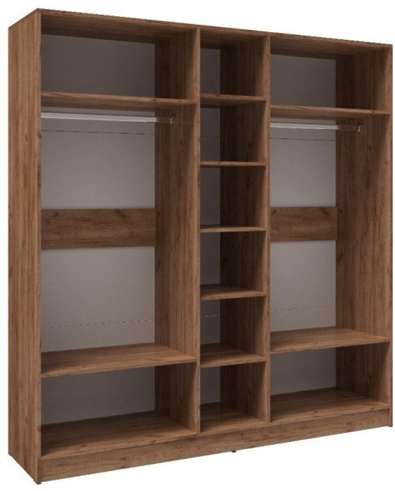 Шкаф Вегас 2000 дуб крафт табачный/дуб крафт белый