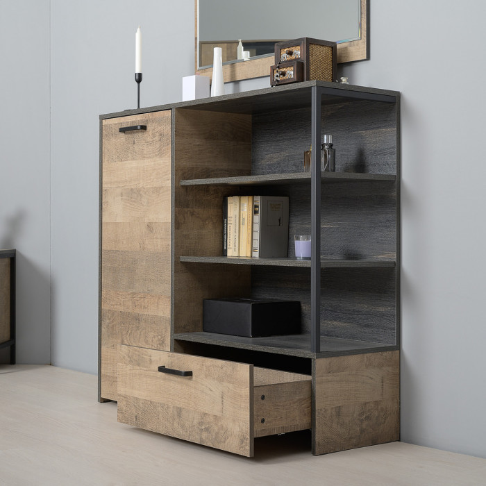 Трувор Гостиная 042, дуб гранж песочный/интра