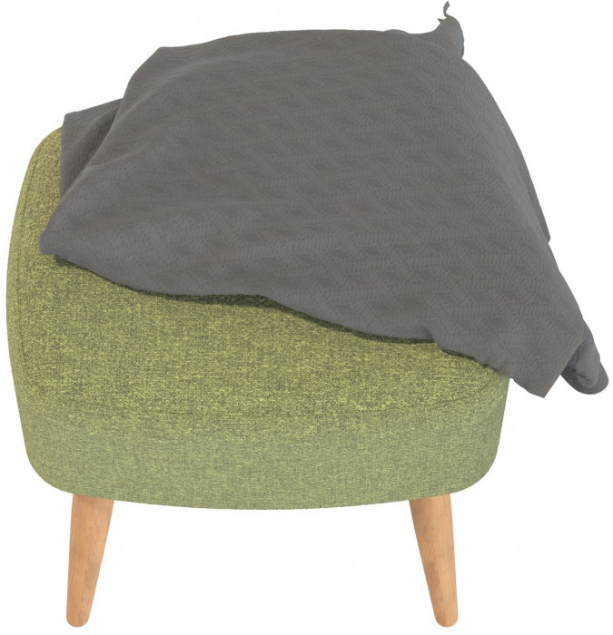 Банкетка 6-5135ТКШзел Полли, ткань зелёная