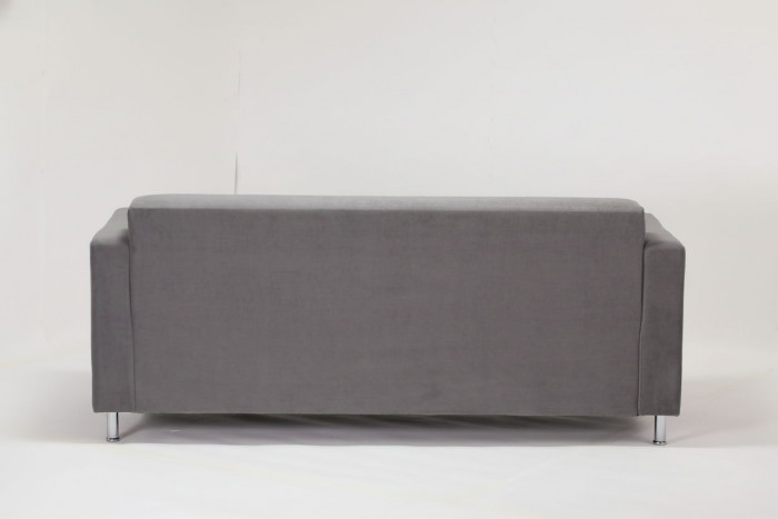 Диван прямой Томи, 180 см, велюр, серый графит