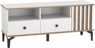 Тумба под ТВ 51.06 Либерти опора h=150мм Белый / Дуб Каньон