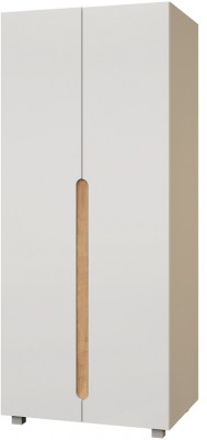 Шкаф двухдверный "Шанталь" - Дуб наварра/Белый