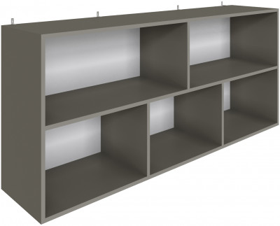 Полка навесная (открытая) Мадрид ПНО-4 (1,5) мокко