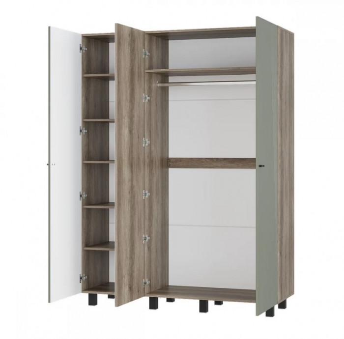 "Олива" ШК-08 Шкаф 3-х створчатый Дуб каньон/МФ12
