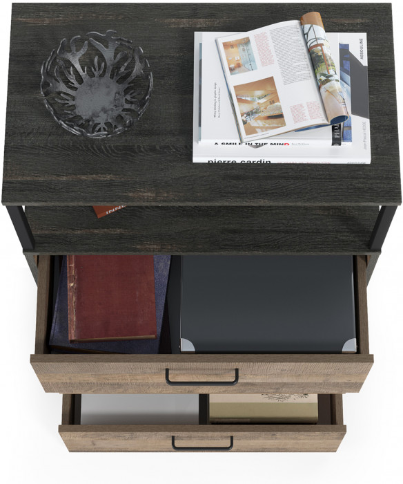 Трувор 13.307.02 Комод с ящиками, дуб гранж песочный/интра