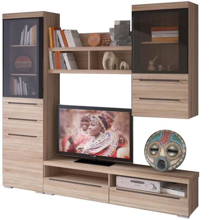 Гостиная Эколь Вариант №3 (Сандал светлый)