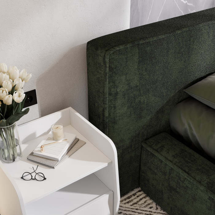 Кровать с подъемным механизмом Релакс КР-20 (1,6м), Зеленый изумруд