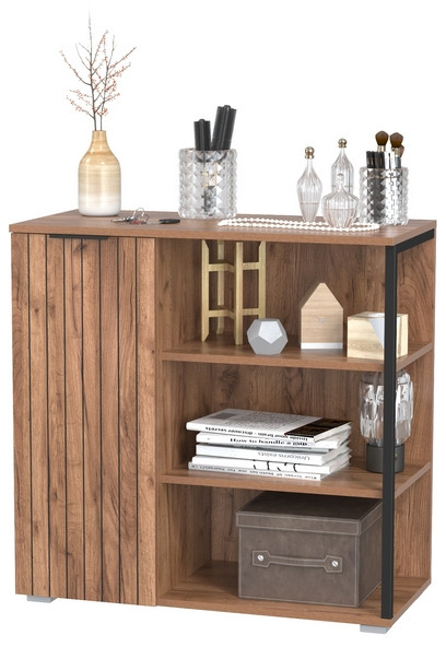 Гранд 16.222 Комод, цвет дуб крафт табачный, ШхГхВ 82х38,4х81,5 см., универсальная сборка