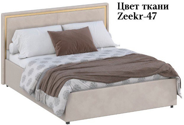 Кровать 160 с ортопед. основанием КР-431-М-16, Микровелюр Zeekr-47