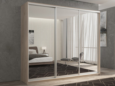 Шкаф-купе Кааппи 1 Кастелло Серый 240х60х230 см