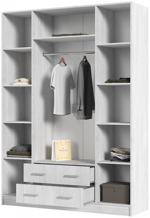 Квадро шкаф 4-х ств (1600*2200*500 мм) анкор/анкор