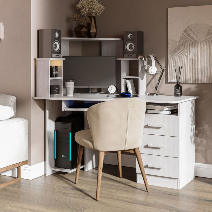 СТОЛ КОМПЬЮТЕРНЫЙ №1 (1,3х1,3х0,8) анкор/анкор