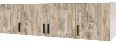 Лагуна Антресоль для шкафа 1600 белый/дуб юкон