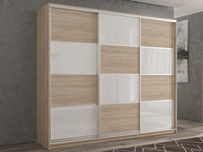 Шкаф-купе Кааппи 14 Сонома Светлый 210х45х230 см