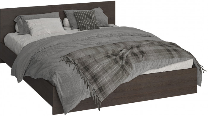 Кровать 160х200 с основанием ЛДСП Ронда КР-160, венге