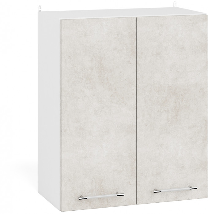 Кухня Мебель--24 ШВ600 Шкаф 60 см., цвет корпус белый/фасад МДФ бетон лофт бежевый, ШхГхВ 60х32х72 см.