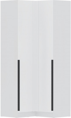 Шкаф угловой Мадрид (угол прямой) белый