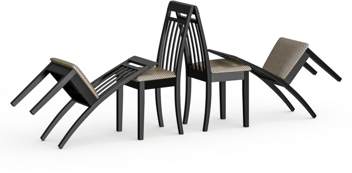 Четыре стула Мебель--24 Гольф-11 разборных, венге