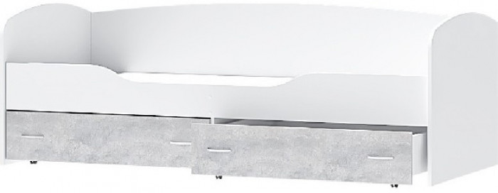 Кровать Бриз-2 80х190 (Ясень шимо темный / светлый)