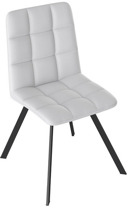 Бруно Стул (паук Т2) (Белый муар/Кожзам Бежевый)